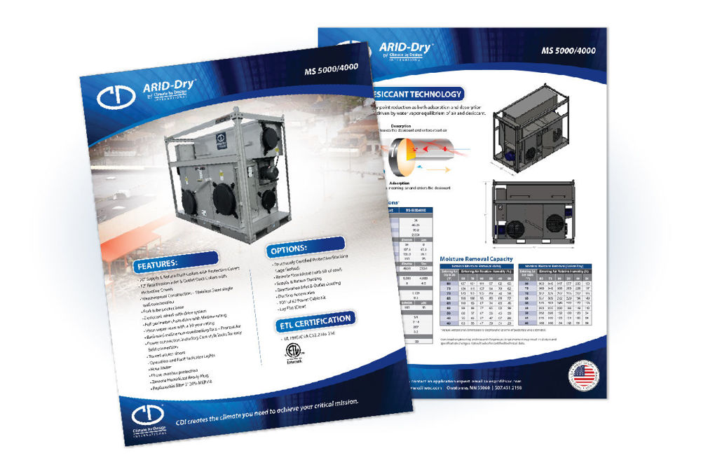 ARID-Dry MS 5000/4000 SPEC SHEET